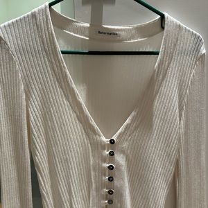 Reformation Geller Knit top size M